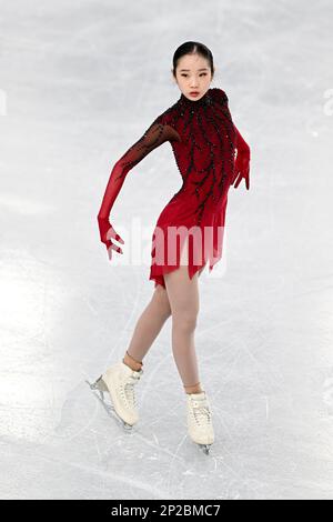 Josephine LEE (USA), during Junior Women Free Skating, at the ISU World Junior Figure Skating Championships 2023, at WinSport Arena, on March 3, 2023 in Calgary, Canada. Credit: Raniero Corbelletti/AFLO/Alamy Live News Stock Photo