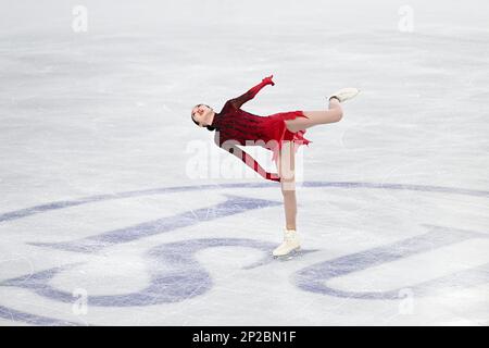 Josephine LEE (USA), during Junior Women Free Skating, at the ISU World Junior Figure Skating Championships 2023, at WinSport Arena, on March 3, 2023 in Calgary, Canada. Credit: Raniero Corbelletti/AFLO/Alamy Live News Stock Photo