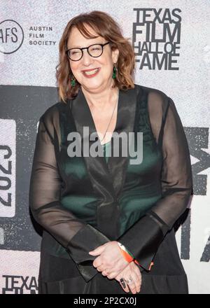 Spicewood, USA. 03rd Mar, 2023. Janet Pierson attends the Austin Film Society's 21st annual Texas Film Awards at Luck Ranch, Willie Nelson's famed movie-set-turned-venue on March 3, 2023 in Spicewood, Texas.Photo by Maggie Boyd/Sipa USA Credit: Sipa USA/Alamy Live News Stock Photo