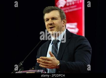 Oxon Hill, United States. 04th Mar, 2023. James O'Keefe, Guerrilla Journalist at the 2023 Conservative Political Action Conference (CPAC) in National Harbor, Maryland, U.S., on Saturday, March 4, 2023. Credit: Ron Sachs/CNP Credit: Abaca Press/Alamy Live News Stock Photo