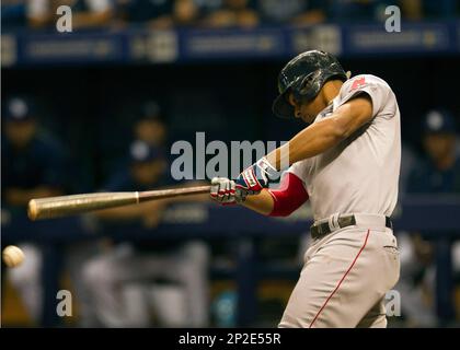 St. Petersburg, FL. USA; A general view of Boston Red Sox catcher Christian  Vazquez's (7) gear as he was warming up during a major league baseball ga  Stock Photo - Alamy