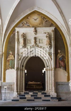 Toledo, Spain - June 22, 2022: Chapel of Saint Blaise in the cloister of the Cathedral of Toledo, Spain Stock Photo