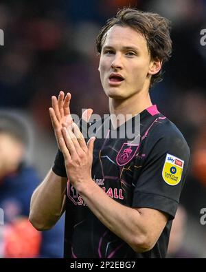 Haris Vuckic of HNK Rijeka controls a ball during the 1st leg of