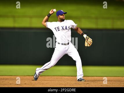 AUG 05, 2015: .Texas Rangers shortstop Elvis Andrus (Cal Sport Media via AP  Images Stock Photo - Alamy