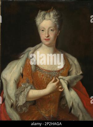 Portrait of Maria Josepha of Austria (1699-1757), 18th century. Private Collection. Stock Photo