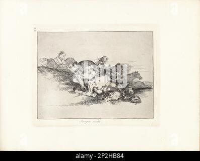 Los Desastres de la Guerra (The Disasters of War), Plate 8: Siempre sucede (This always happens), 1810s. Private Collection. Stock Photo
