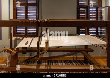 Sericulture step by step silk production process Stock Photo