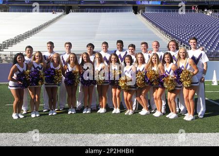 In this Aug. 16, 2014, members of the St. Louis Rams huddle in an