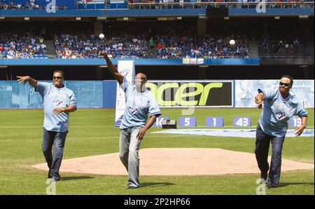 George Bell, Lloyd Moseby and Jesse Barfield  Blue jays baseball, Toronto  blue jays baseball, Blue jays