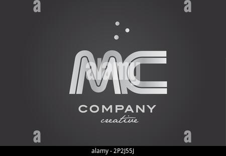 Colorful pink and blue MC m c letters design logo logotype concept with  serif font and elegant style vector illustration. 5040155 Vector Art at  Vecteezy