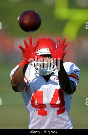 Kansas City Chiefs cornerback Aaron Hester participates in a drill during  an NFL football organized team activity, Thursday, May 28, 2015, in Kansas  City, Mo. (AP Photo/Charlie Riedel Stock Photo - Alamy