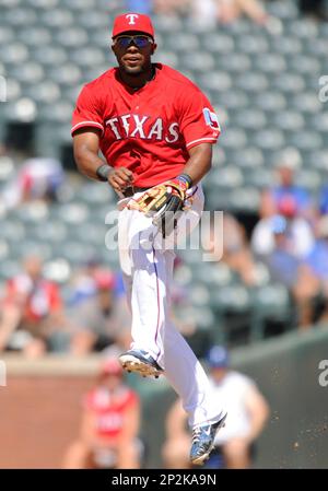 Photo: Rangers shortstop Elvis Andrus during game 2 of the World Series in  San Francisco - SFO20101028328 