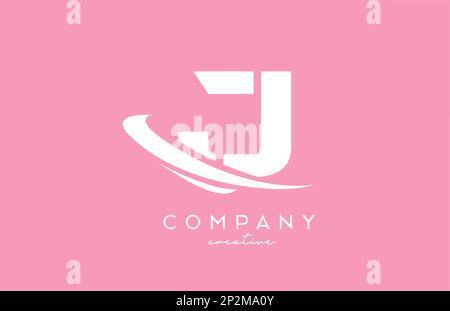 HE H E white and pink Letter Logo with Swoosh and Curved Lines Stock ...