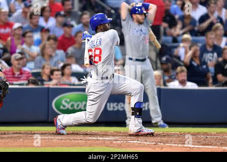 Chicago Cubs Jorge Soler swings, hitting a two run home run in the eighth  inning against the St. Louis Cardinals at Busch Stadium in St. Louis on  August 29, 2014. UPI/Bill Greenblatt