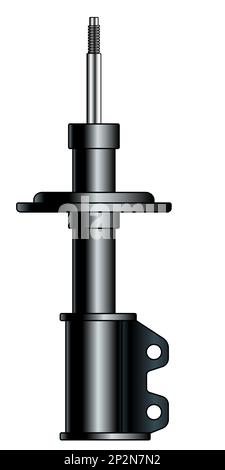 Illustration of a car shock absorber Stock Vector