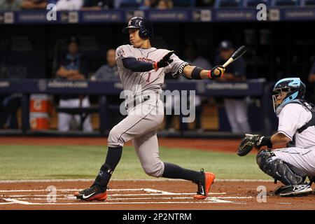 10 July 2015: Houston Astros left fielder Preston Tucker (20) at