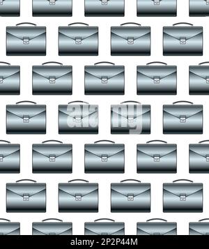 Seamless pattern of classic practical briefcases Stock Vector