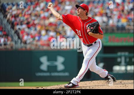 Twelve Innings. 20th Sep, 2018. Washington Nationals starting pitcher Max  Scherzer (31) works in the sixth inning against the New York Mets at  Nationals Park in Washington, DC on Thursday, September 20