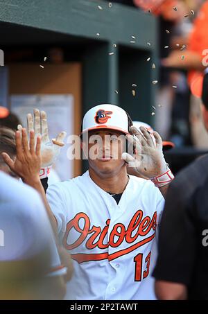 Baltimore, MD, USA. 16th June, 2018. Baltimore Orioles Third Baseman #13  Manny Machado during a Major League Baseball game between the Baltimore  Orioles and the Miami Marlins at Camden Yards in Baltimore