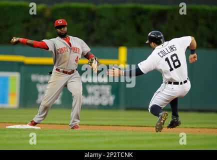 23 June 2015: Detroit Tigers Left field Yoenis Cespedes (52) [6997] at bat  during the game between the Detroit Tigers and Cleveland Indians at  Progressive Field in Cleveland, OH. Detroit defeated Cleveland