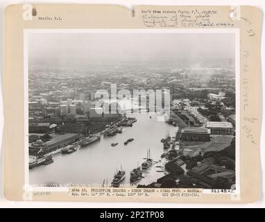 Philippine Island - Manila, Aerial Photograph. Stock Photo