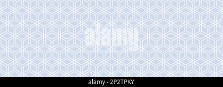 A pattern of cubes in a linear style on a gray background for printing and decoration. Vector illustration. Stock Vector