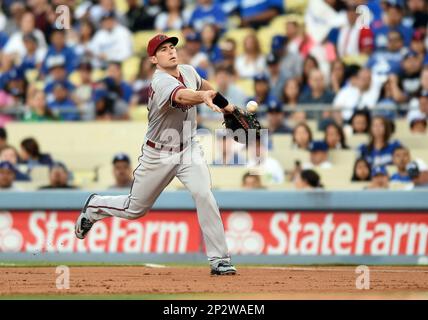 June 04, 2018: Arizona Diamondbacks first baseman Paul Goldschmidt (44)  looks down the first base line in the first inning, during a MLB game  between the Arizona Diamondbacks and the San Francisco