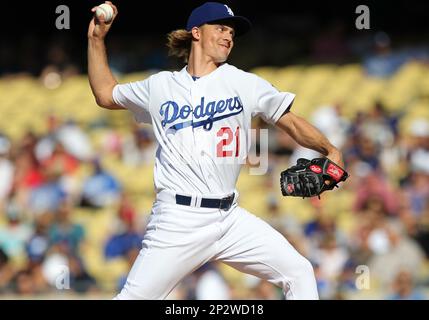 19 June 2015: Los Angeles Dodgers Right field Yasiel Puig (66) [9924]  reacts after narrowly missing a catch in shallow right field during a Major  League Baseball game between the San Francisco