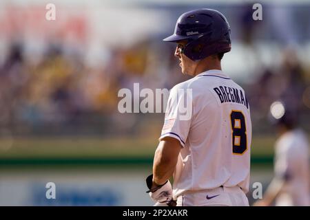 William & Mary at LSU; LSU infielder Austin Nola (36) throws out a William  & Mary hitter; LSU won the game 10-9; Alex Box Stadium, Baton Rouge; LA.  (Credit Image: © John