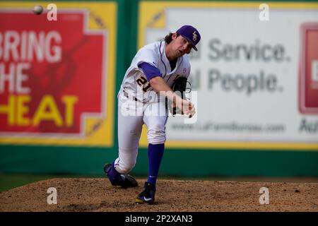 William & Mary at LSU; LSU infielder Austin Nola (36) throws out a William  & Mary hitter; LSU won the game 10-9; Alex Box Stadium, Baton Rouge; LA.  (Credit Image: © John