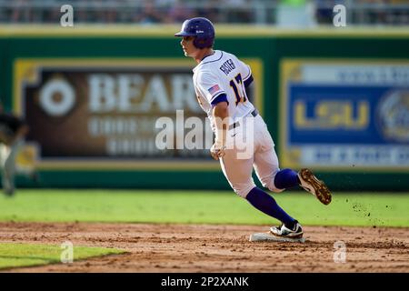 William & Mary at LSU; LSU infielder Austin Nola (36) throws out a William  & Mary hitter; LSU won the game 10-9; Alex Box Stadium, Baton Rouge; LA.  (Credit Image: © John