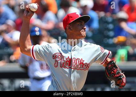 25 MAY 2015: Philadelphia Phillies starting pitcher Severino Gonzalez (52)  during the game between the New York Mets and the Philadelphia Phillies on Memorial  Day 2015, the game was played at Citi