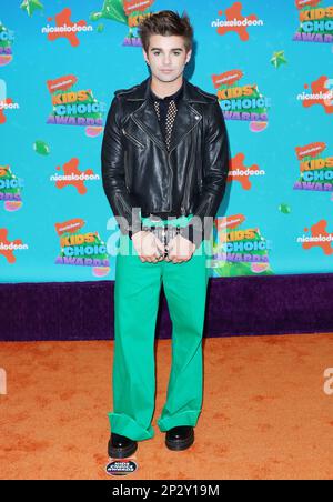 Los Angeles, USA. 04th Mar, 2023. Jack Griffo arrives at The 2023 Nickelodeon Kids Choice Awards held at The Microsoft Theater in Los Angeles, CA on Saturday, March 4, 2023 . (Photo By Juan Pablo Rico/Sipa USA) Credit: Sipa USA/Alamy Live News Stock Photo