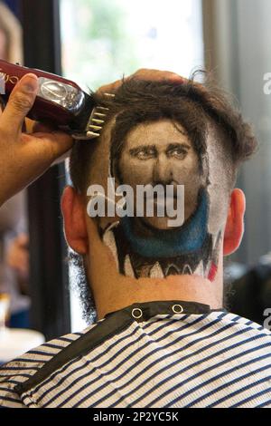 Rangers fan gets picture of Henrik Lundqvist shaved into head - The Hockey  News
