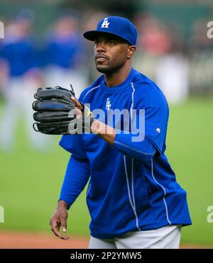 JUN 15, 2015: Los Angeles Dodgers shortstop Jimmy Rollins #11 during an MLB  game between the Los Angeles Dodgers and the Texas Rangers at Globe Life  Park in Arlington, TX Texas defeated