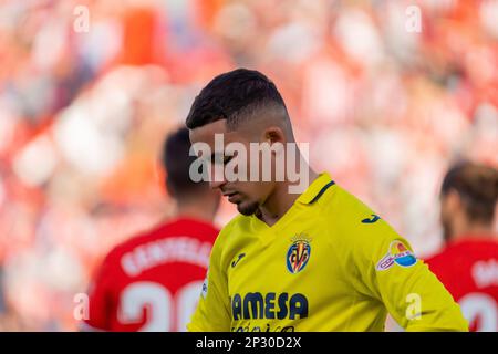 Almeria, Spain. 04th Mar, 2023. Yeremi Pino seen during the LaLiga Smartbank 2022/2023 match between UD Almeria and Villarreal CF at Power Horse Stadium. (Final score: UD Almeria 0:2 Villarreal CF). Credit: SOPA Images Limited/Alamy Live News Stock Photo