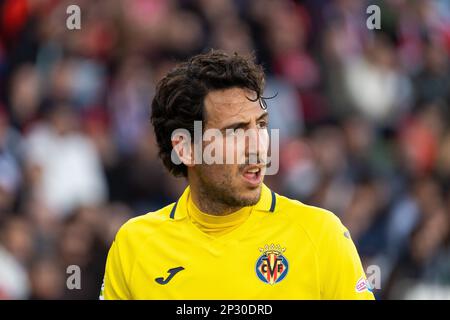 Almeria, Spain. 04th Mar, 2023. Daniel Parejo seen during the LaLiga Smartbank 2022/2023 match between UD Almeria and Villarreal CF at Power Horse Stadium. (Final score: UD Almeria 0:2 Villarreal CF). Credit: SOPA Images Limited/Alamy Live News Stock Photo