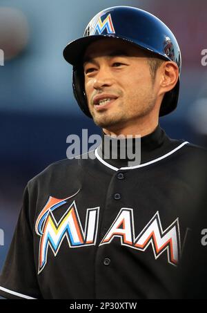 WASHINGTON, DC - APRIL 03: Miami Marlins relief pitcher David Phelps (35)  during a MLB opening day game between the Washington Nationals and the  Miami Marlins on April 03, 2017, at Nationals