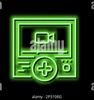 text content ugc neon glow icon illustration Stock Vector Image & Art ...