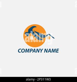 Illustration vector graphic of Construction, home repair, and Building Concept Logo Design template.EPS 10 Stock Vector