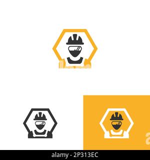 Engineer vector icon. Illustration of engineer isolated on white background in flat style.EPS 10 Stock Vector