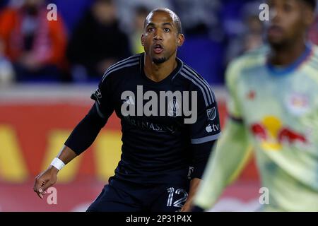 HARRISON, NJ - MARCH 04: New York Red Bulls starting 11 huddle