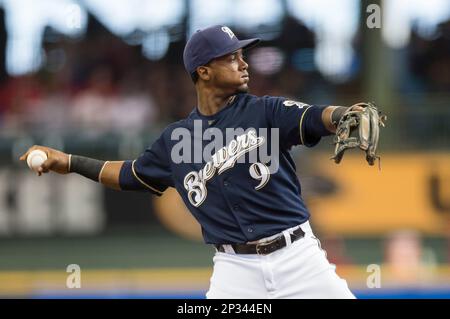 Mlb Milwaukee Brewers #9 Segura Button Up Baseball Jersey