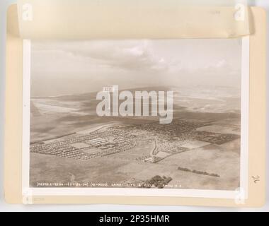 Landing Fields - Hawaii - Lanai Island, Aerial Photograph. Stock Photo