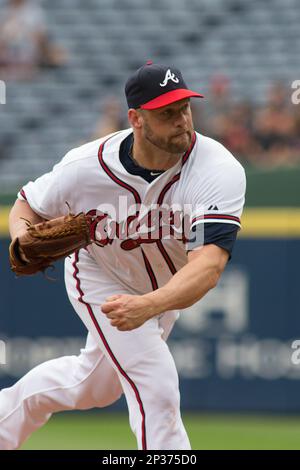 15 APR 2015: Atlanta Braves Pitcher Brandon Cunniff (67) [11071] during the MLB  Jackie Robinson Day game between the Miami Marlins and the Atlanta Braves  played at Turner Field in Atlanta, GA. (