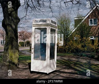 Kingston-upon-Hull. East Yorkshire. GB. Nine rare K8 telephone boxes in and around Hull have been awarded Grade-II listed status. Stock Photo