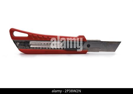 Segmented Blade Or Snap Off Blade Utility Knife Isolated On White With 