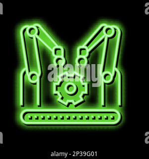 welding car conveyor neon glow icon illustration Stock Vector Image ...