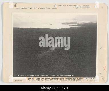 Landing Fields - Philippines - Mindanao Island, Aerial Photograph. Stock Photo