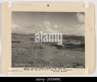 Landing Fields - Philippines - Mindanao Island, Aerial Photograph. Stock Photo